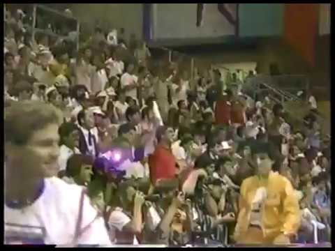 Olympics - 1984 - L A Games - Judo - Xtra Lightwt Brnze Match USA Edward Liddie Vs FRA Guy Delvingt