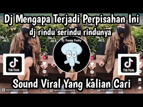 DJ MENGAPA TERJADI PERPISAHAN INI -DJ RINDU SERINDU RINDUNYA SOUND FYP TIKTOK YANG KALIAN CARI NIE
