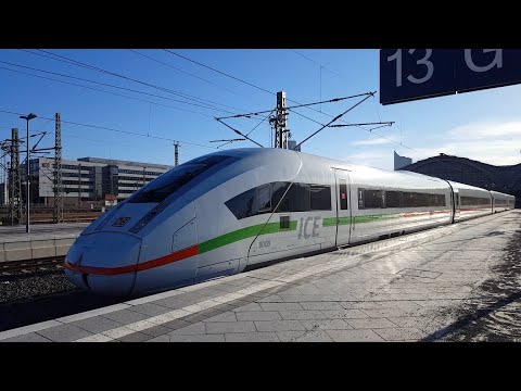 Grüner ICE 4 in Leipzig Hbf: ICE690 Berlin Gesundbrunnen