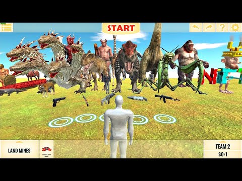 FPS Avatar All Weapons VS Every Animals. Animal Revolt Battle Simulator