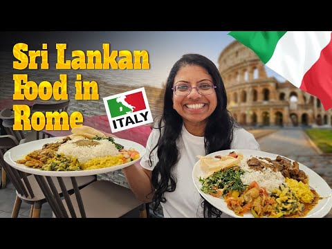 ලංකාවෙ කෑම හොයන් ගියා ! Shopping in Italy | Eating sri lankan food in Rome