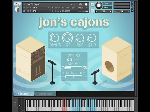 Jon's Cajons (Free Sample Library for Kontakt and Decent Sampler)