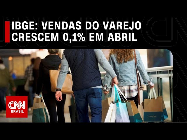 Vendas do comércio crescem 0,8% em março e fecham primeiro