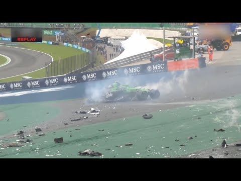 Watch Bortoleto's Insane Crash - Onboard and Radio