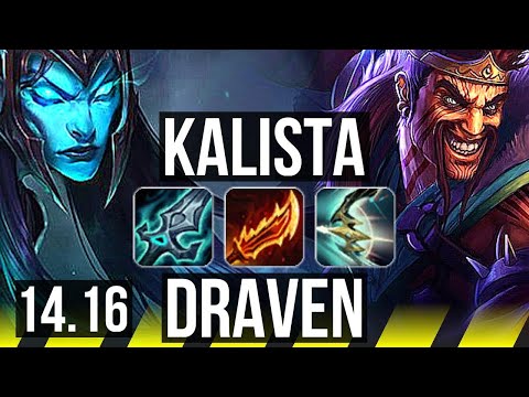 KALISTA & Rakan vs DRAVEN & Alistar (ADC) | 66% winrate, Legendary, 23/3/0 | TR Master | 14.16