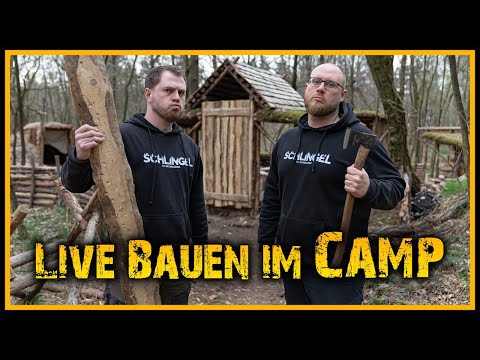 Live bauen im Camp - Outdoor Bushcraft Deutschland