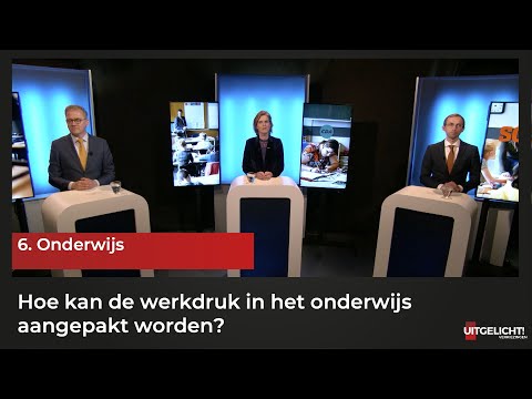 Uitgelicht! Verkiezingen - Aflevering 6 - Hoe kan de werkdruk in het onderwijs aangepakt worden?