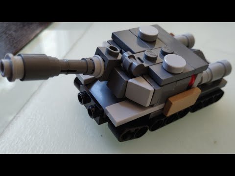 Лего мини танк (ПТ-САУ) ИСУ-152. (ИНСТРУКЦИЯ)