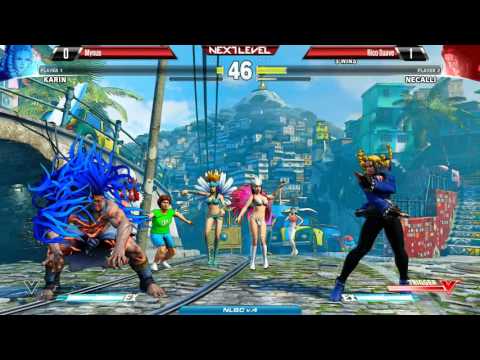 SF5 @ NLBC v.4 - Rico Suave (Necalli) vs Mynus (Karin) [720p/60fps]