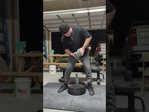 36lb Hex Block + 191lb Vbar Combo • #gripstrength #grip #strength #gym #workout #armlifting