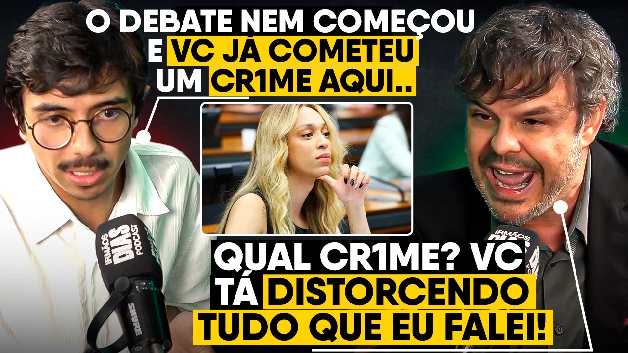 DEBATE JÁ COMEÇA TENSO ENTRE ADRILLES E MEMBROS DO PSOL (LEO GRANDINI e JULIANO MEDEIROS)