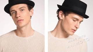 Sedancasesa 100% Australia Wool Mens Fedora Hat Pork Pie Hats Church Wool Felt Hat New Autumn Winter