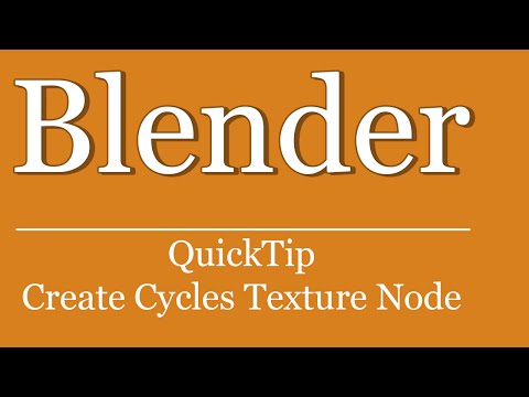 QuickTip #175 - Blender Python Scripting Tutorial - Create Cycles Texture Node