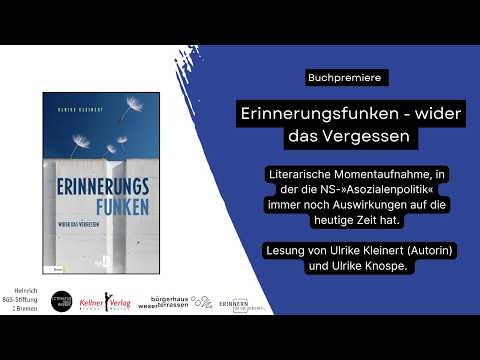 "Erinnerungsfunken - Wider das Vergessen" von Ulrike Kleinert. Buchpremiere vom 11.02.2026
