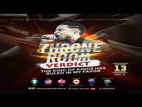 THRONE ROOM VERDICT - THE KING OF KINGS HAS RULED IN MY FAVOUR [DAY 2] || NSPPD || 13TH JANUARY 2026