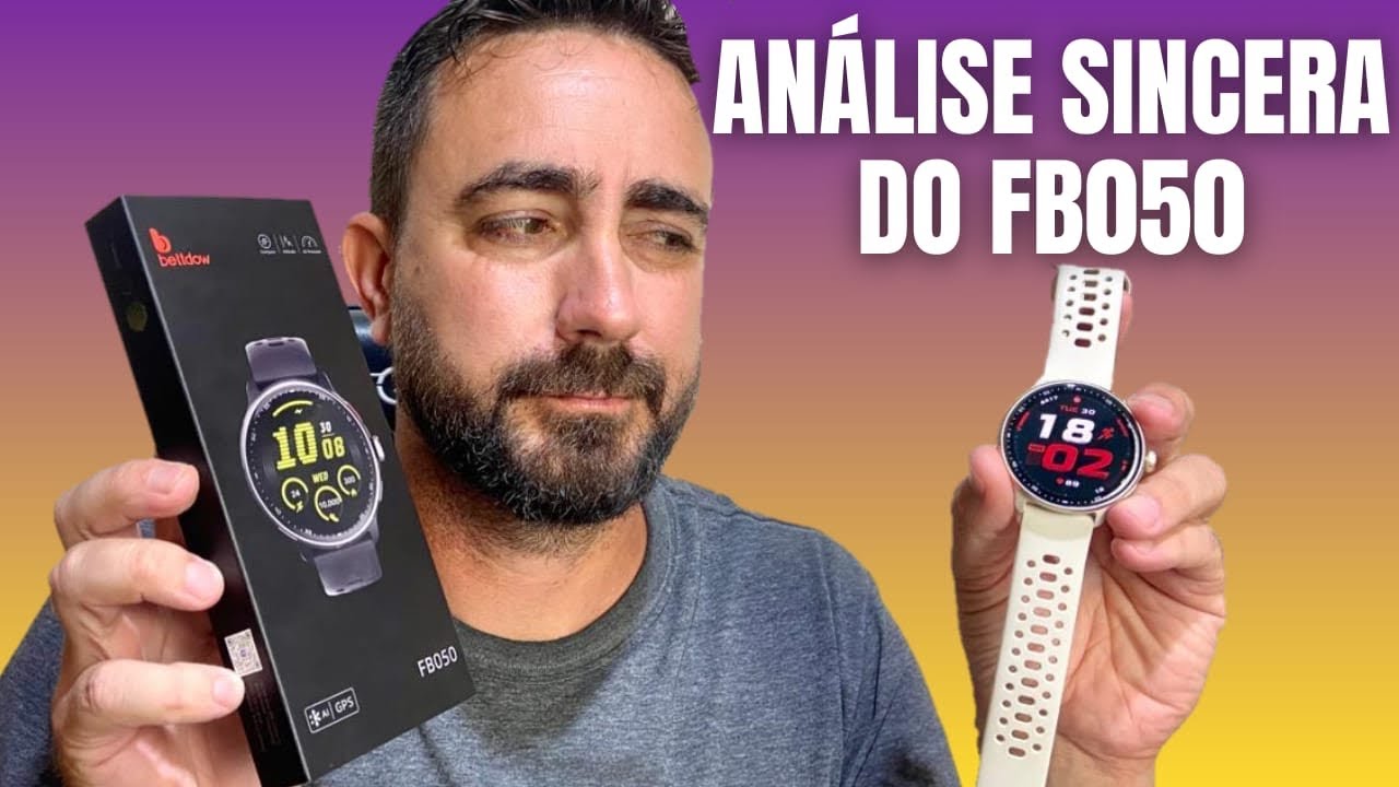 Miniatura da avaliação em vídeo de Smartwatch Blackview Feminino AMOLED 1.43 Polegadas AOD Dourado