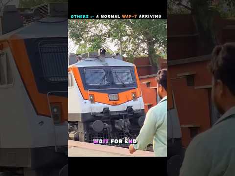 WAP-7 Attitude train edit 💀☠️ #indianrailways #trending #trollface #railway #train #viralvideo #wap7