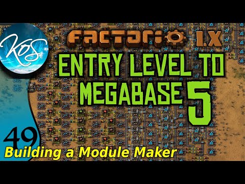 Factorio 1.X Entry Level to Megabase 5 - 49 - STAND ALONE MODULE MODULE BUILD, P1 - Guide, Tutorial