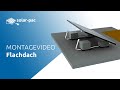 Solar-pac Montagekit Flachdach 1150 mm für 1 Modul max. Breite 115 cm