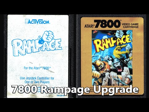 Rampage Atari 7800 Comparison Original vs KevinMos3 Graphical Update The No Swear Gamer