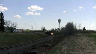 preview picture of video '(HD) Ontario Northland Work Train with Caboose'