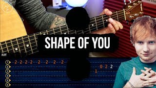 Ed Sheeran - Shape of You Guitar Tutorial  TABS + 