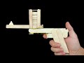 How To Make A Gun With Ice Cream Sticks Or Popsicle Sticks At Home How To Make A Rubber Band Gun