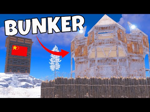 I built an Unraidable Snow Fortress in Rust