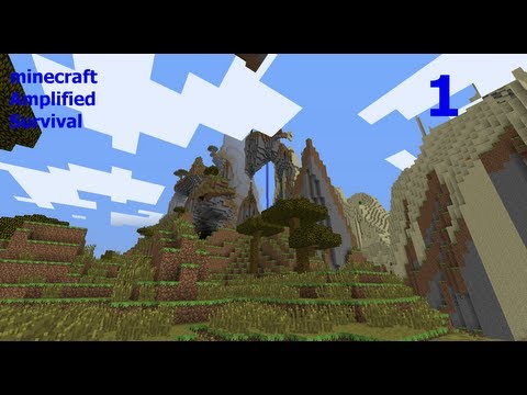 Minecraft Amplified Survival ep.1(first video!)