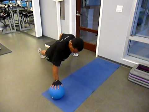 One-hand Medicine ball pushups for Combat Training
