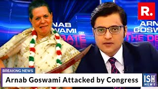 Arnab Goswami Attacked by Congress
