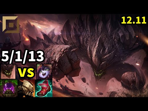 Malphite Top vs Lulu - KR Challenger | Patch 12.11