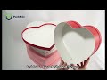 Foldable Heart Shaped Boxes PackSolo Packaging