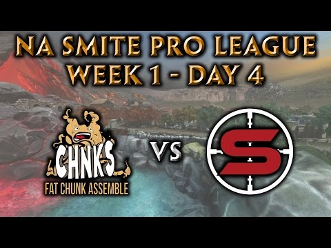 NA Smite Pro League Week 1, Day 4 - Fat Chunk Assemble vs. Snipe