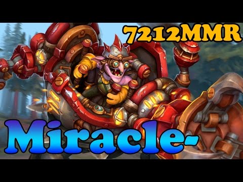 Dota 2 - Miracle- plays Timbersaw vol 1# - Pub Gameplay