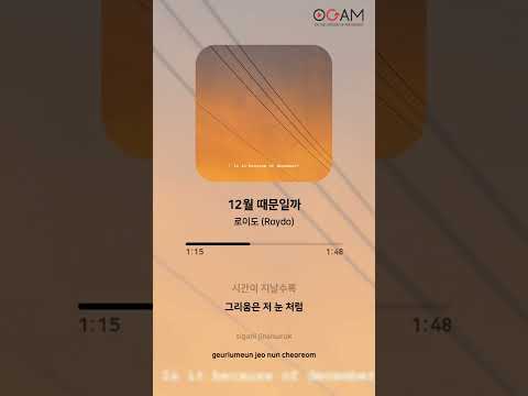 [New Release] 로이도 (Roydo) - 12월 때문일까│전체 듣기│가사 (Lyrics)