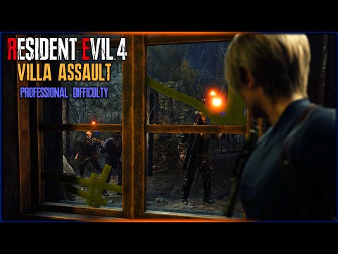 Surviving the Horde Attack (Villa Encounter) Professional - Resident Evil 4 Remake