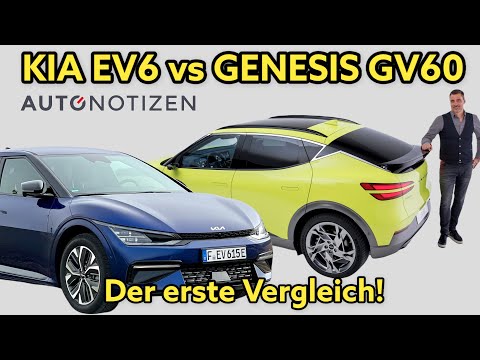 Kia EV6 oder Genesis GV60? Die Brüder des Hyundai Ioniq 5 im ersten Vergleich! Review | Test | 2022
