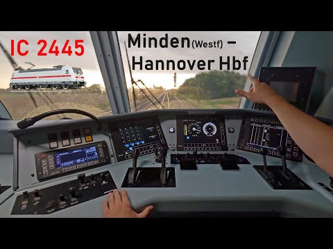 Wetterkapriolen | IC 2445 Minden(Westf) - Hannover Hbf | Führerstandsmitfahrt | BR 146.5 | 4K