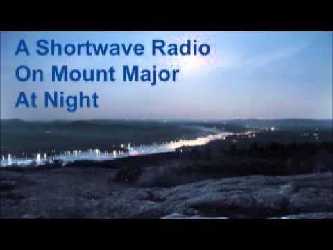 A Shortwave Radio on Mount Major at Night