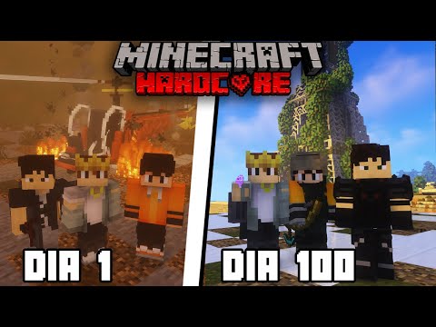 Sobrevivi 100 Dias em um APOCALIPSE ZOMBIE em Trio no Minecraft Hardcore - o Filme