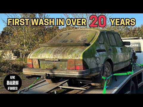 Barn Find 1985 Saab 900i | First Wash In 20 YEARS!