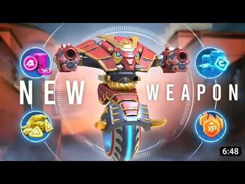 New Weapon Fragment Gun 6 with Killshot - Mech Arena