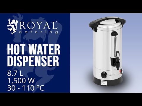 video - Varmtvannsdispenser - 8,7 L - 1,500 W - dobbel isolasjon