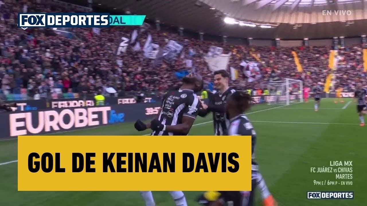 🥳🔥 GOL DE KEINAN DAVIS. | Udinese 2-1 Pisa | Serie A 2025 | Jornada 20