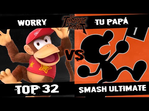 The Turning Point | Worry (Diddy Kong) vs Tu Papá (Mr. Game and Watch) | Smash Ultimate Top 32
