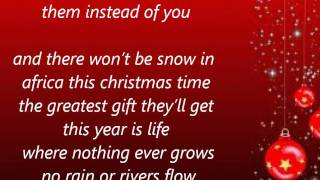 Glee - Do they know it&#39;s Christmas - Lyrics