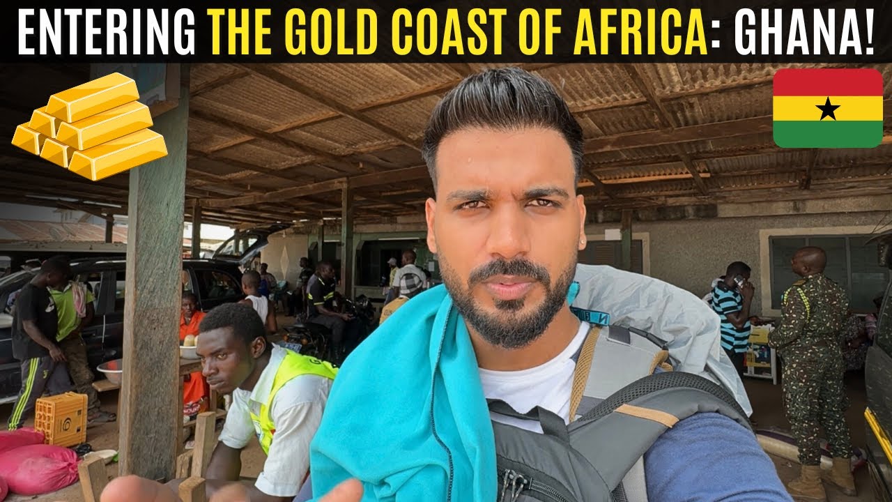Entering Ghana from Côte d'Ivoire: Africa’s Gold Coast & Cocoa Capital! 🇬🇭🇨🇮