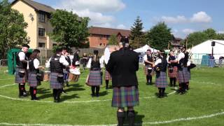 preview picture of video 'Lochryan Pipe Band, British Championships Bathgate 2014'