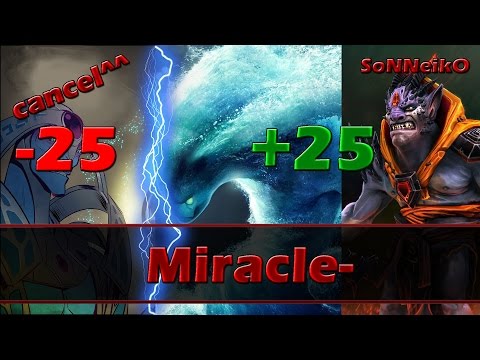 Miracle- plays Morphling with SoNNeikO as Lion vs cancel^^ Oracle - Dota 2